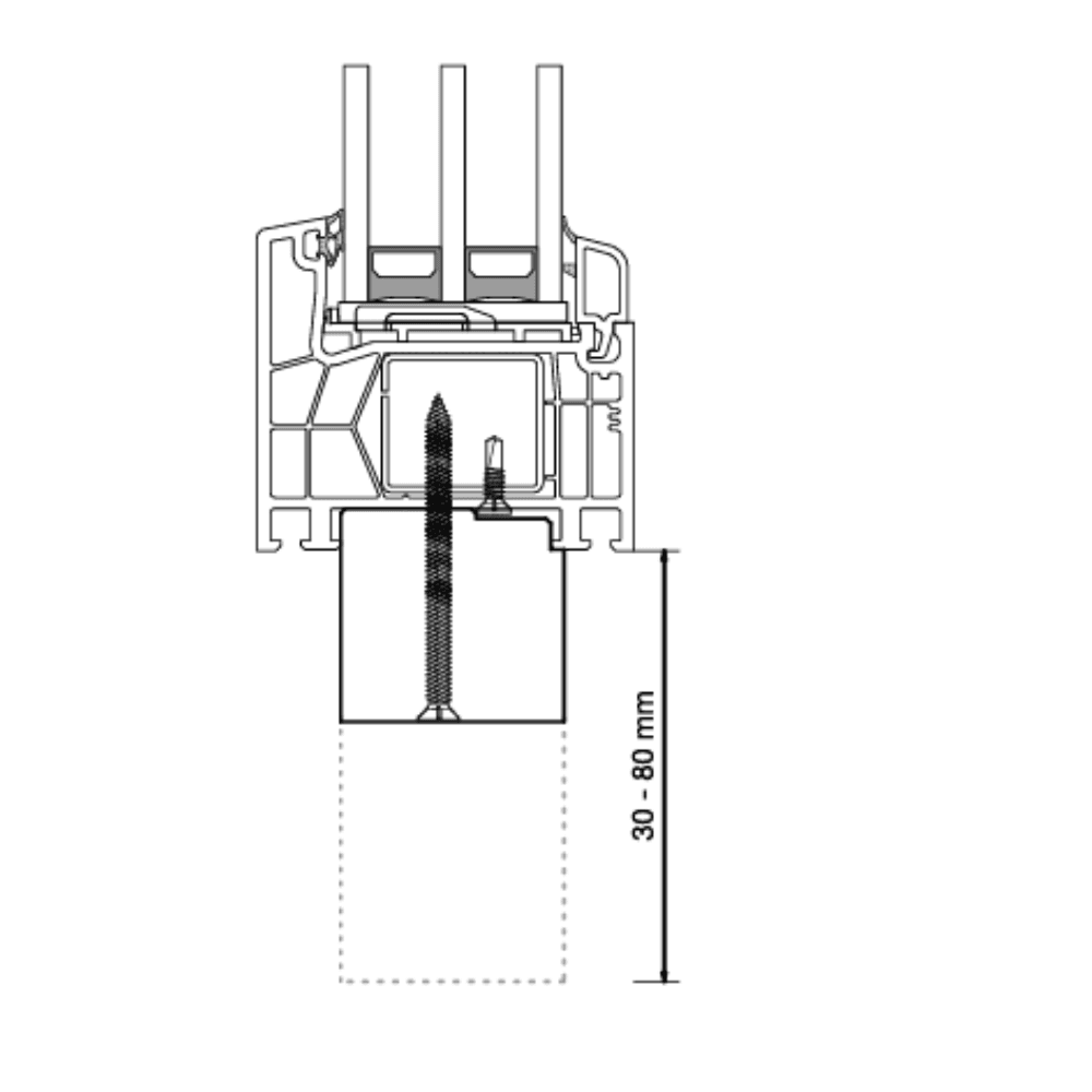 Profil parapetowy креслення