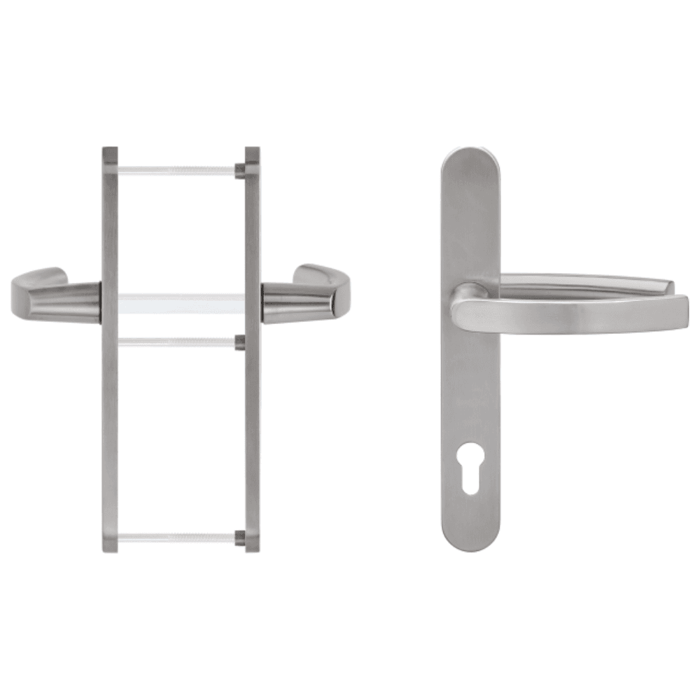 Klamka drzwiowa DGT35 PZ92 216 stal szlachetna