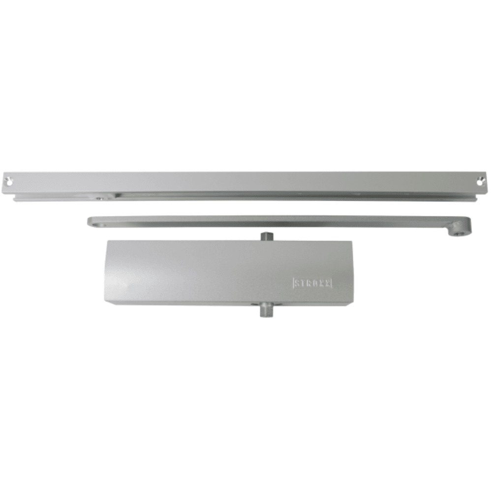Samozamykacz STROXX z szyną ślizgową srebrny