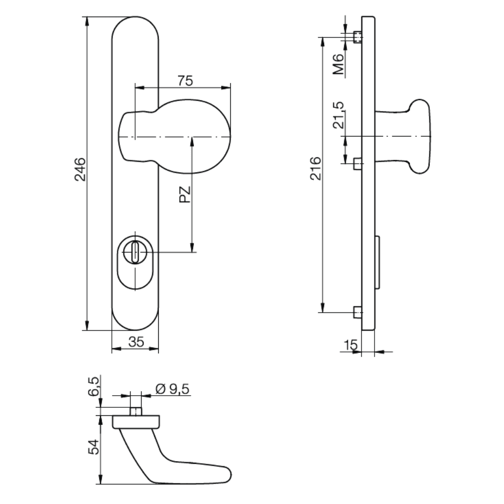 ½ KGT35 außen PZ92